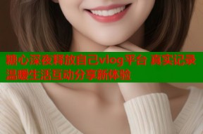 糖心深夜释放自己vlog平台 真实记录温暖生活互动分享新体验