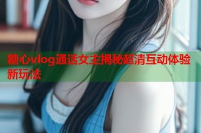 糖心vlog通话女主揭秘超清互动体验新玩法
