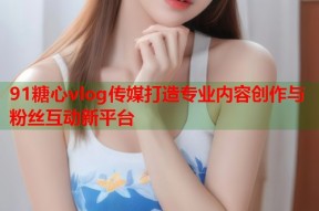 91糖心vlog传媒打造专业内容创作与粉丝互动新平台