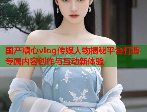 国产糖心vlog传媒人物揭秘平台打造专属内容创作与互动新体验  第1张