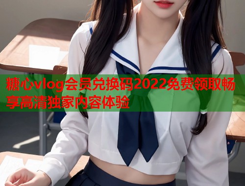 糖心vlog会员兑换码2022免费领取畅享高清独家内容体验  第1张