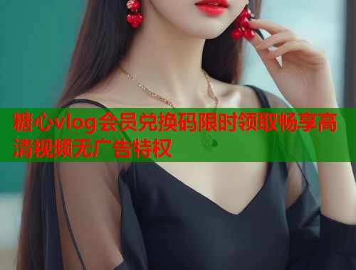 糖心vlog会员兑换码限时领取畅享高清视频无广告特权  第1张
