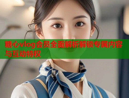 糖心vlog会员全面解析解锁专属内容与互动特权  第1张