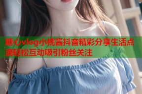 糖心vlog小桃酱抖音精彩分享生活点滴轻松互动吸引粉丝关注