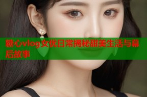 糖心vlog女优日常揭秘甜美生活与幕后故事