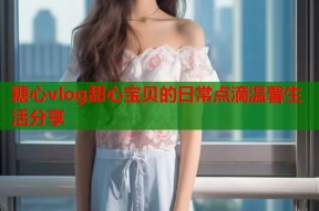 糖心vlog甜心宝贝的日常点滴温馨生活分享