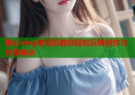 糖心vlog老司机教你轻松玩转创作与分享秘诀