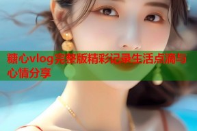 糖心vlog完整版精彩记录生活点滴与心情分享
