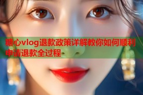 糖心vlog退款政策详解教你如何顺利申请退款全过程