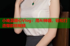 小晚酱糖心Vlog：用AI神器，轻松打造爆款短视频