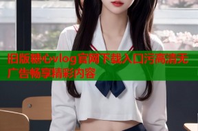旧版糖心vlog官网下载入口污高清无广告畅享精彩内容