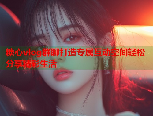 糖心vlog群聊打造专属互动空间轻松分享精彩生活  第1张