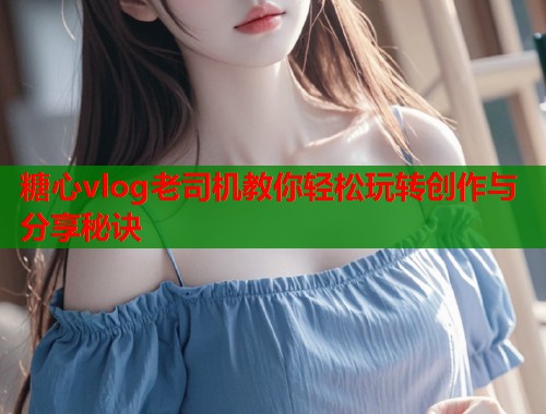 糖心vlog老司机教你轻松玩转创作与分享秘诀  第1张