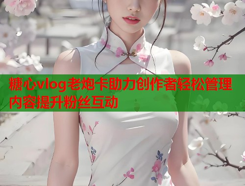 糖心vlog老炮卡助力创作者轻松管理内容提升粉丝互动  第1张