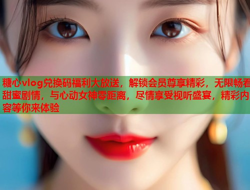 糖心vlog兑换码福利大放送，解锁会员尊享精彩，无限畅看甜蜜剧情，与心动女神零距离，尽情享受视听盛宴，精彩内容等你来体验  第1张